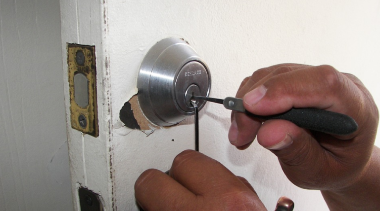 Opening a door lock