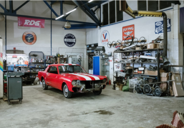 a leased garage space