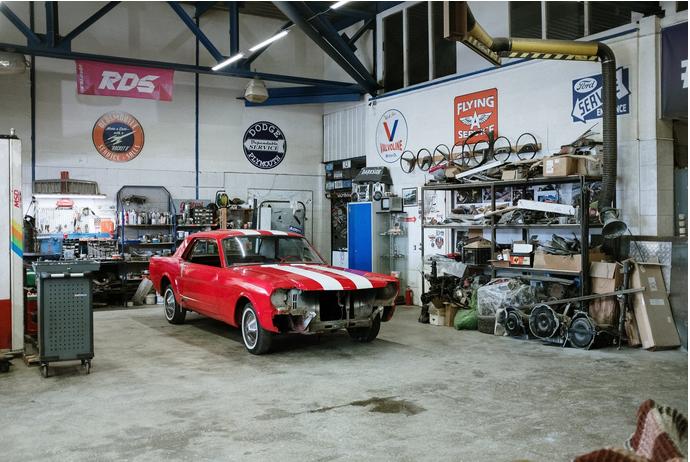 a leased garage space
